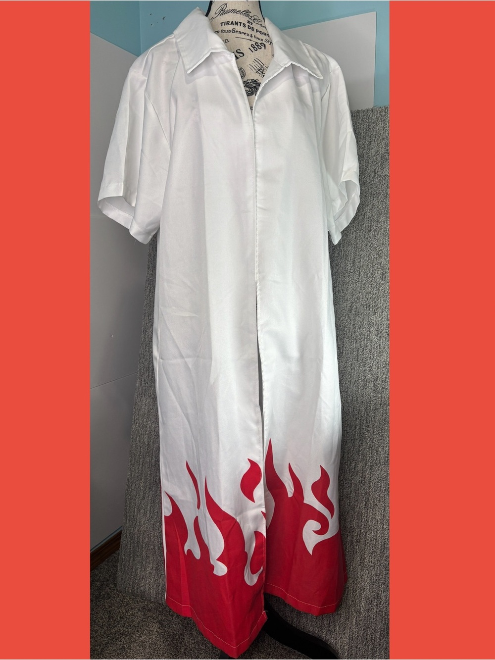 NARUTO Fourth Hokage Namikaze Minato Cosplay Cloak Japanese Halloween Robe